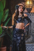 Amira Cold Shoulder Choli